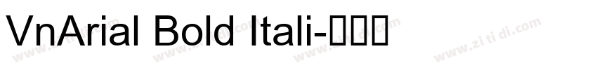 VnArial Bold Itali字体转换